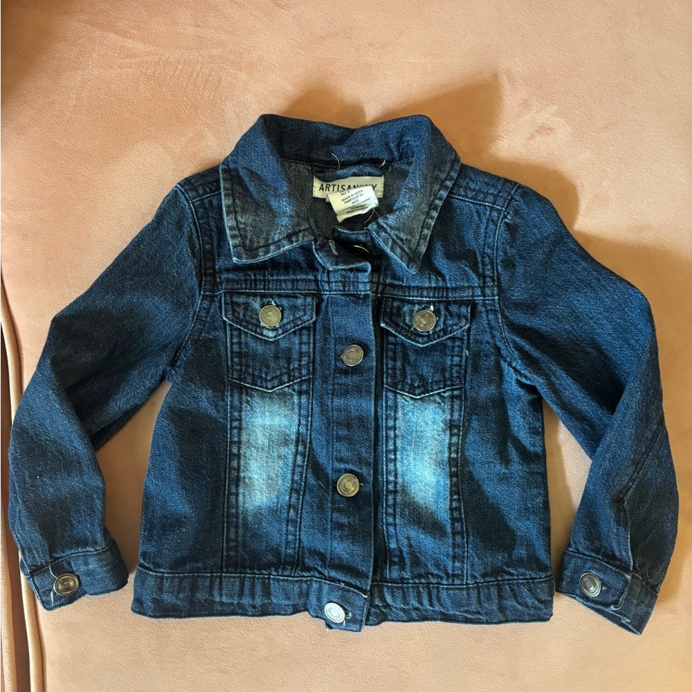 Little girls Jean jacket size 24m